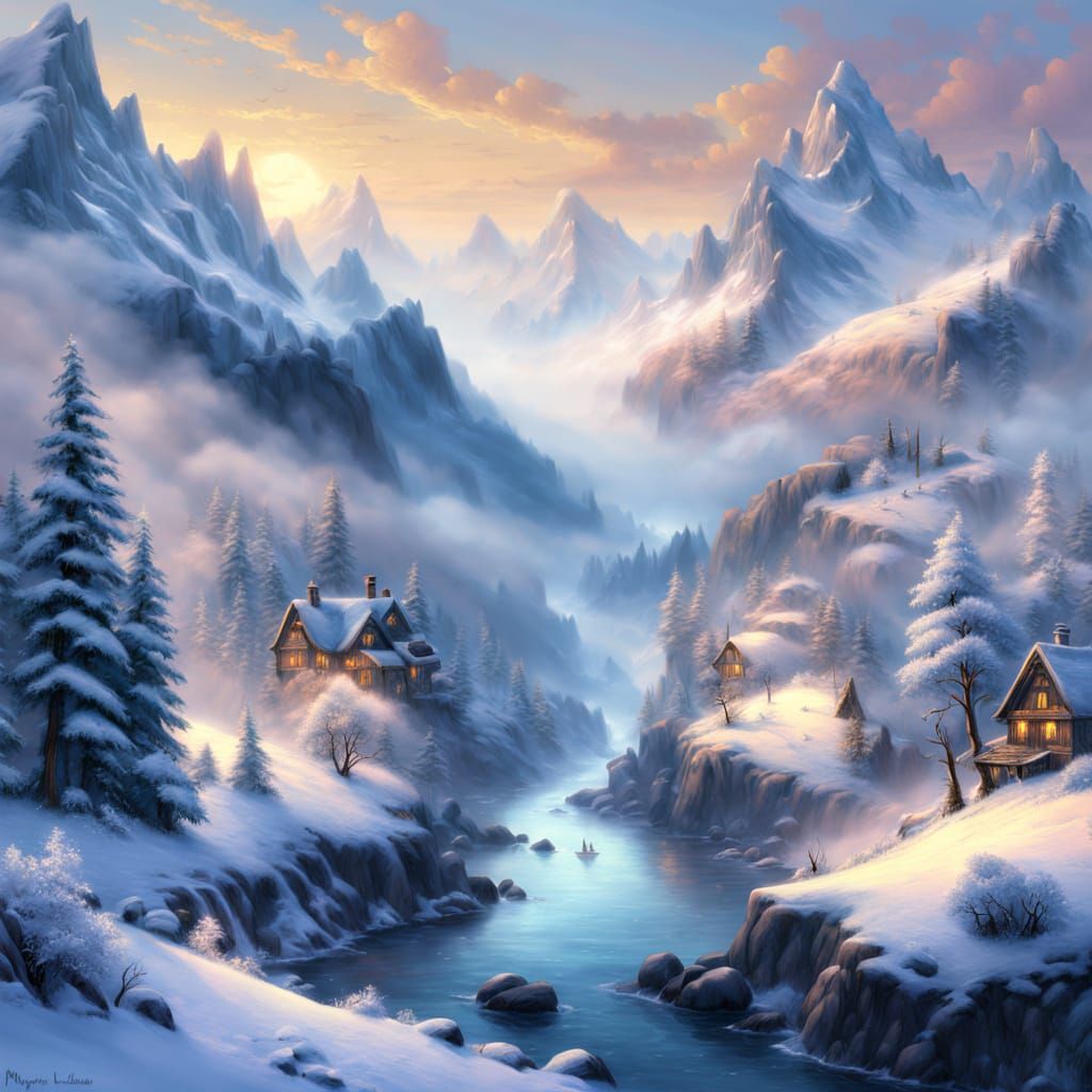 Ethereal Fantasy Landscape in Digital Art