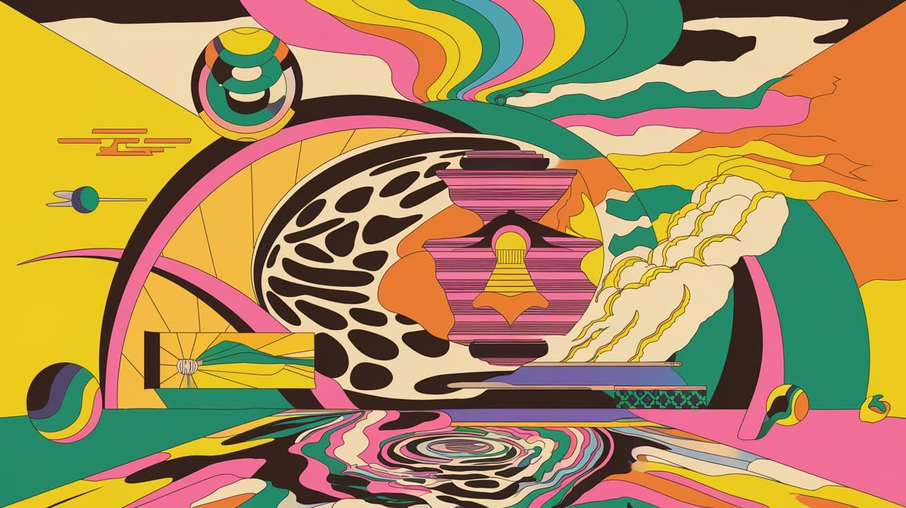 Futuristic Evolving Patterns with Visual Interference