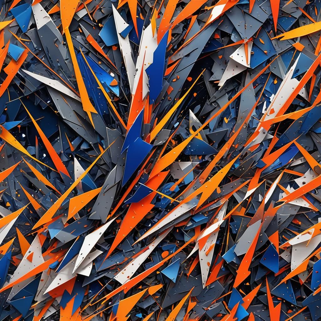 Energetic Abstract Gym Background with Cyberpunk Elements