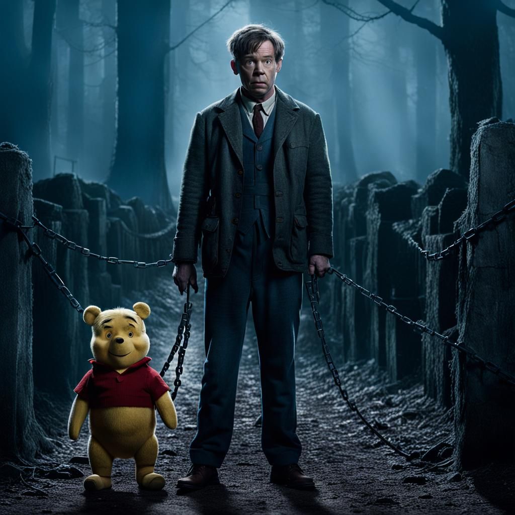 Ewan McGregor as Christopher Robin in Horror Scene