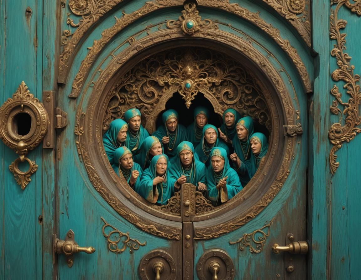 Eunuchs Eavesdropping: Matte Painting Inspired by Beksiński