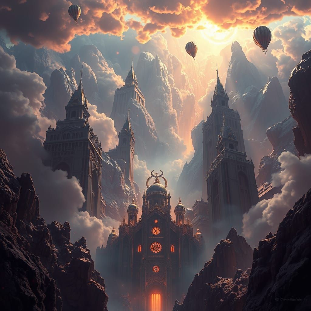 Epic Cinematic Digital Painting of Spiritual Transcendence