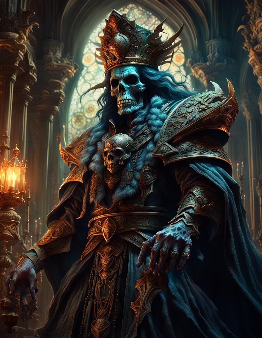 Epic Lich Dark Fantasy Concept Art