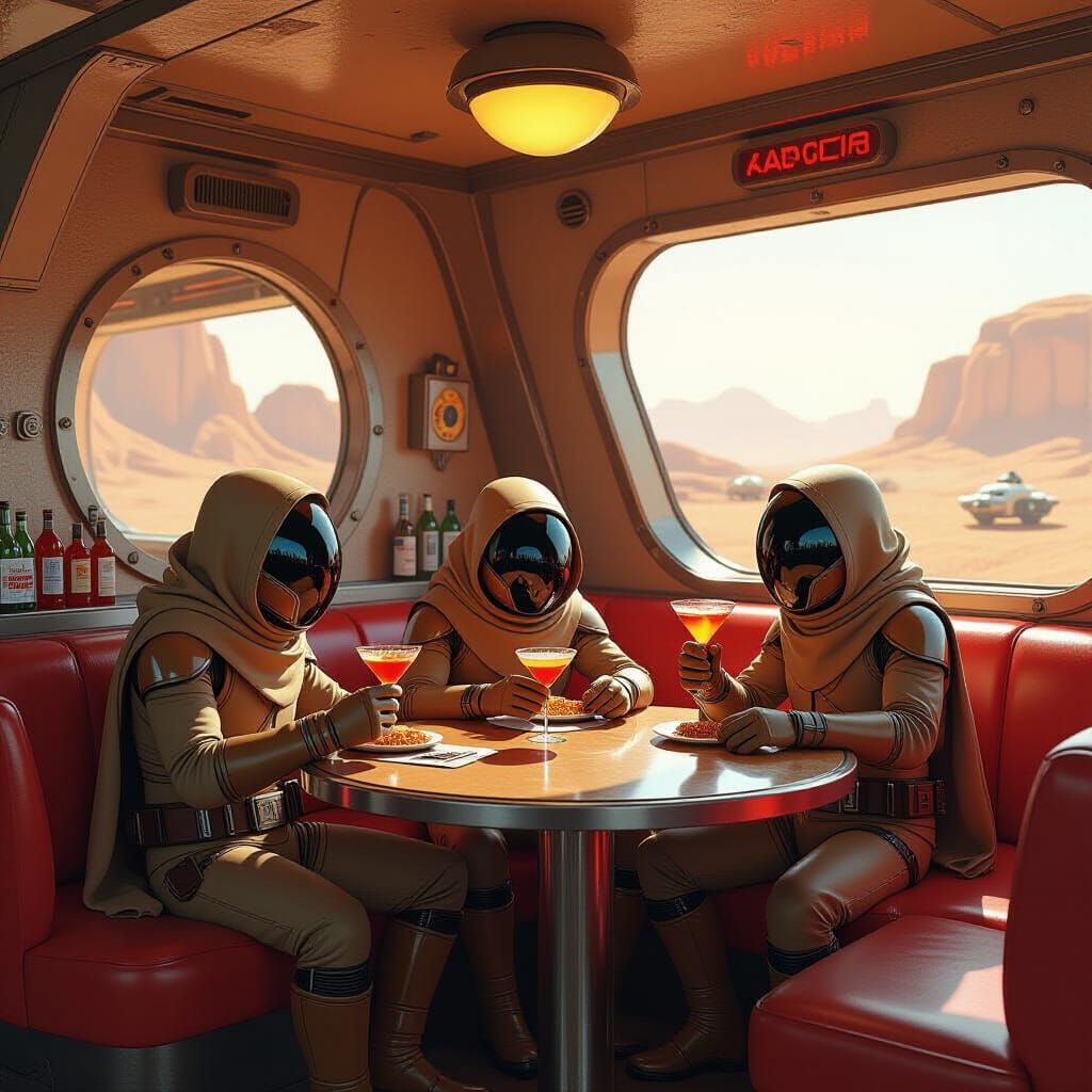 Jawas in Cantina: Martini, Rotini, Magic Trick