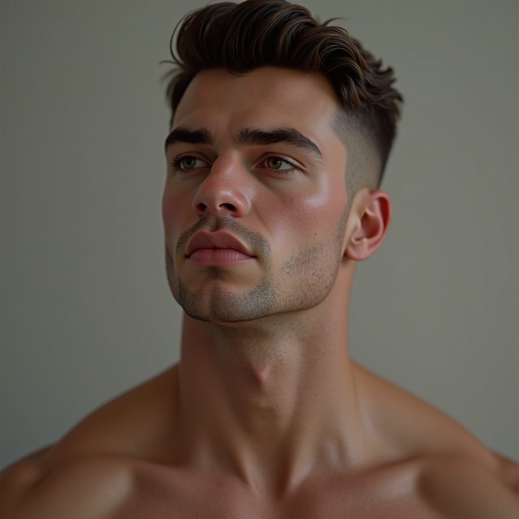 Hyper-Realistic Portrait of a Young Man