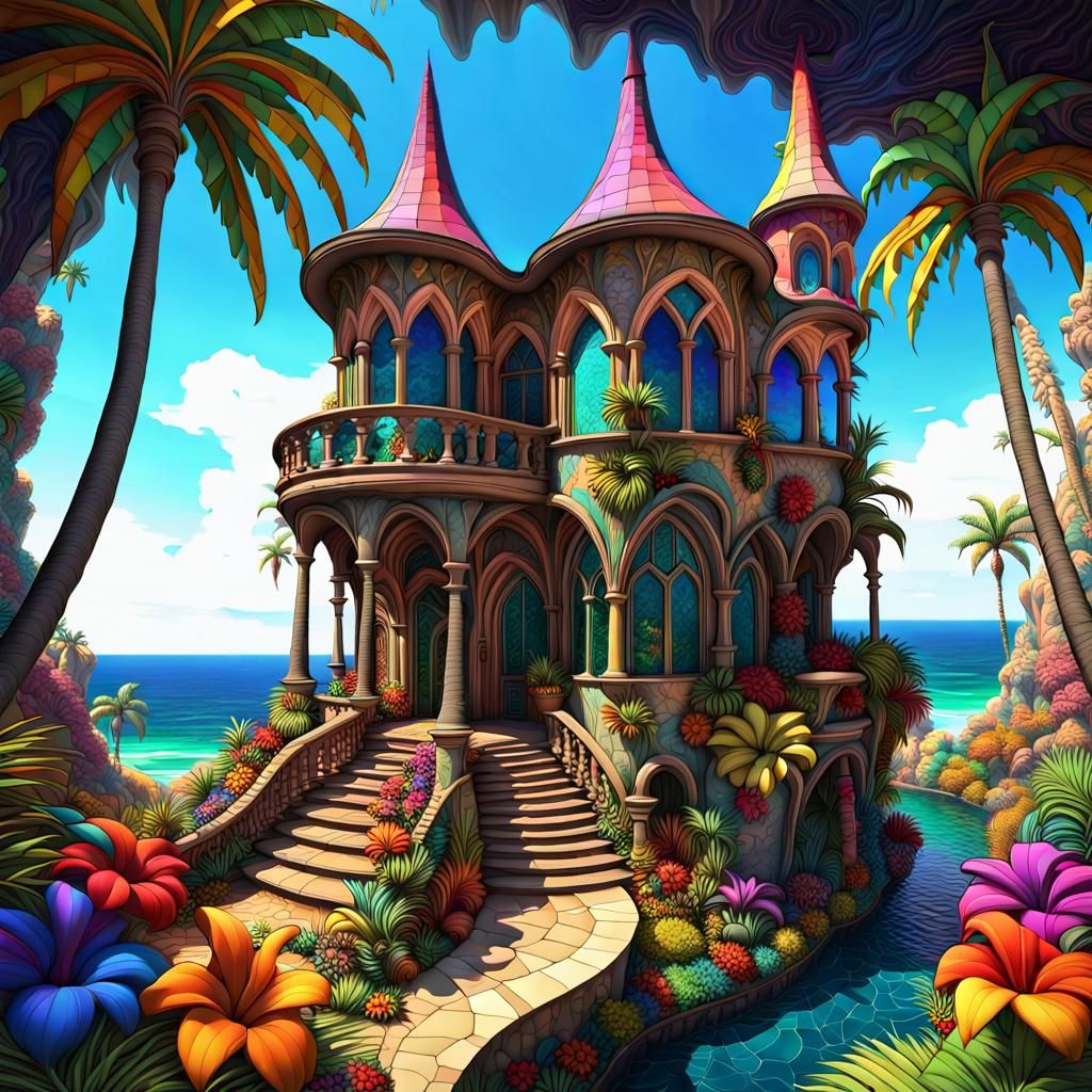 Maximalism artistic villa