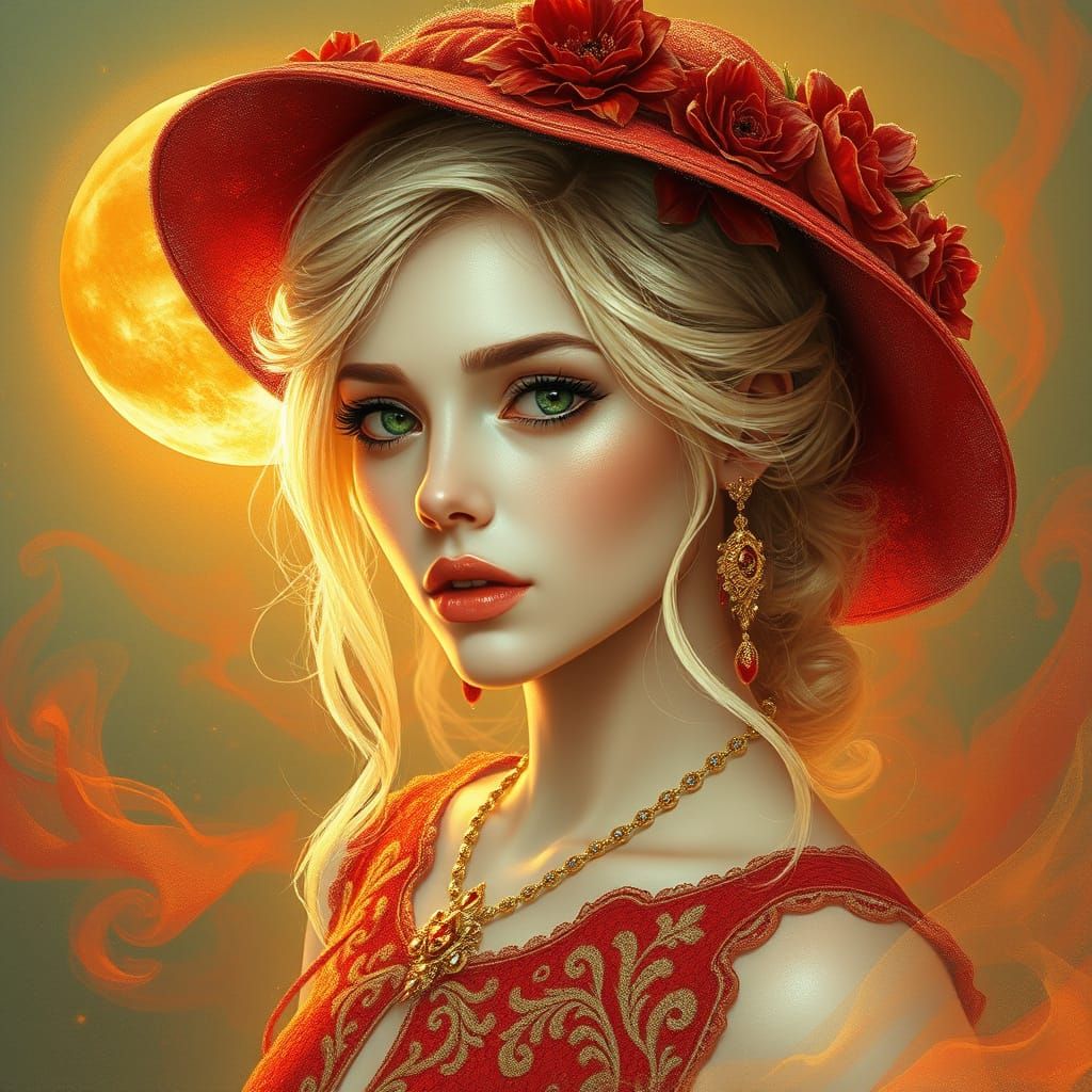Feminine woman portrait 2