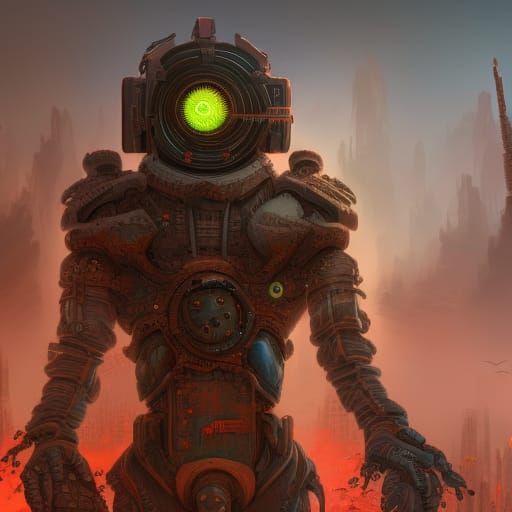 Nuclear Apocalypse Portrait in Unreal Engine Style