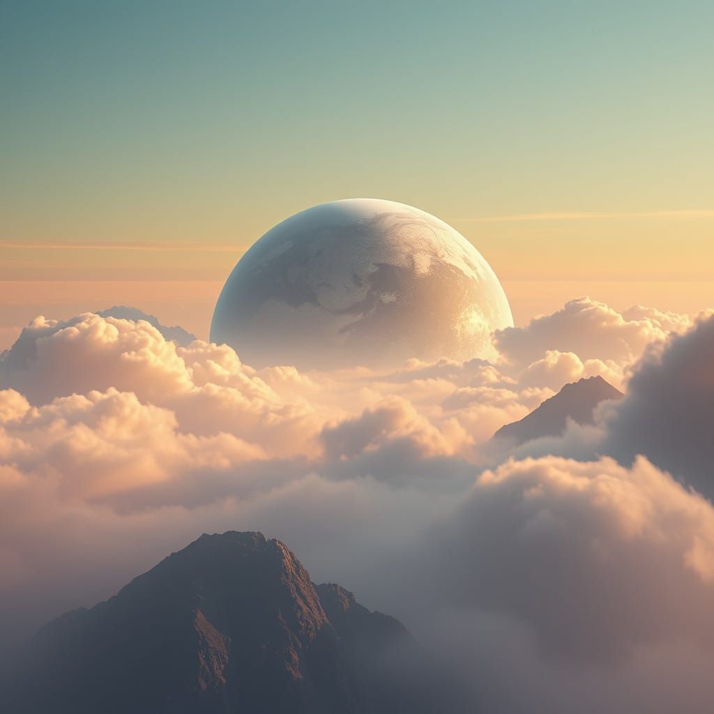 Ethereal Earth in Pastel Hues, Cinematic Style