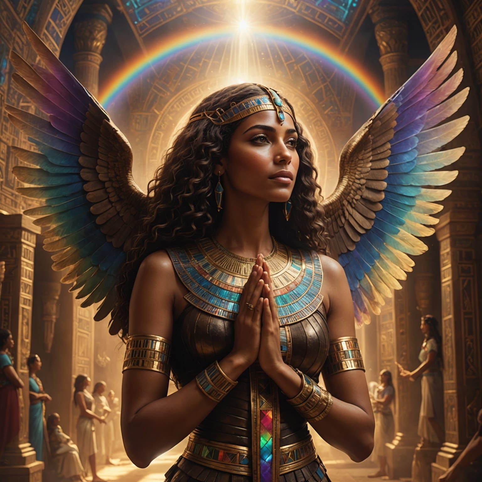 Egyptian Priestess with Healing Powers: Digital Painting