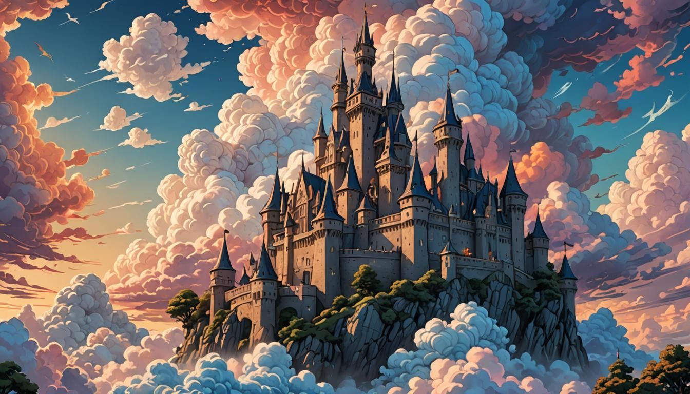 Cloud Sculptor's Dawn Parade: Digital Comic Art