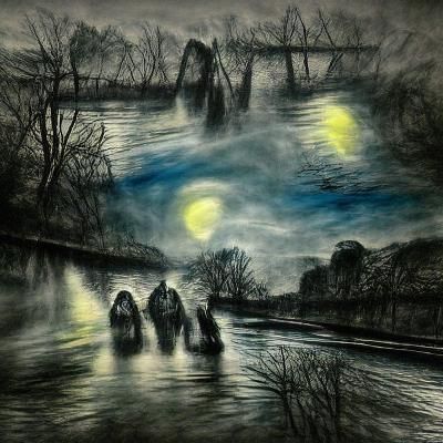 Moonlit Meeting: A Tranquil Encounter Under the Stars