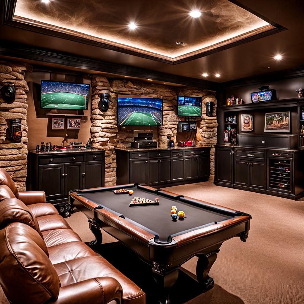 AI Interpretation of a Man Cave