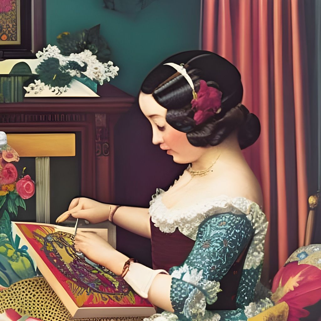 Pug and Cat in Cozy 1970s Room