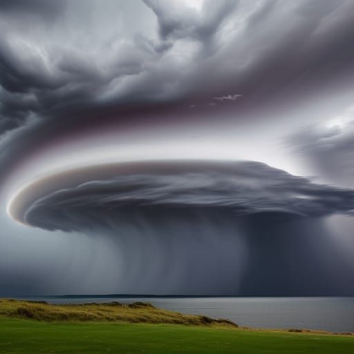 Dramatic Irish Coast Storm Photo