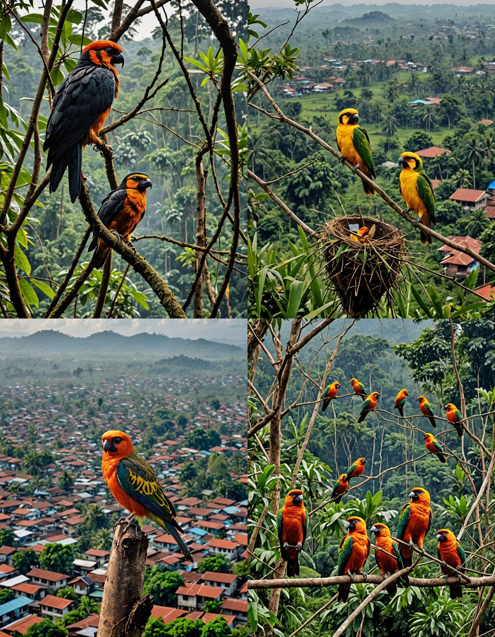 Eagle Soaring Above a Beautiful Mountain Landscape