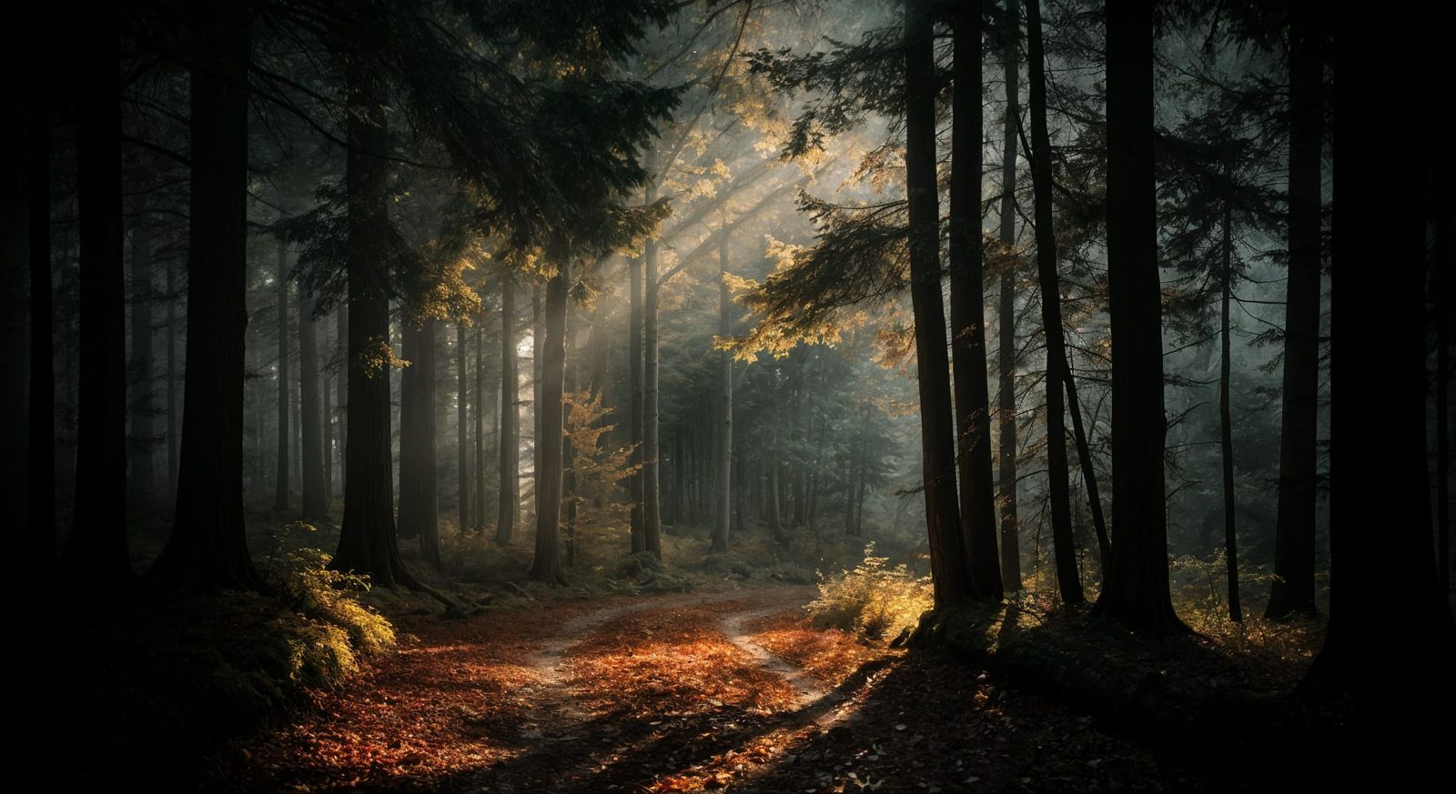 Foggy Autumn Forest: A Cinematic Masterpiece