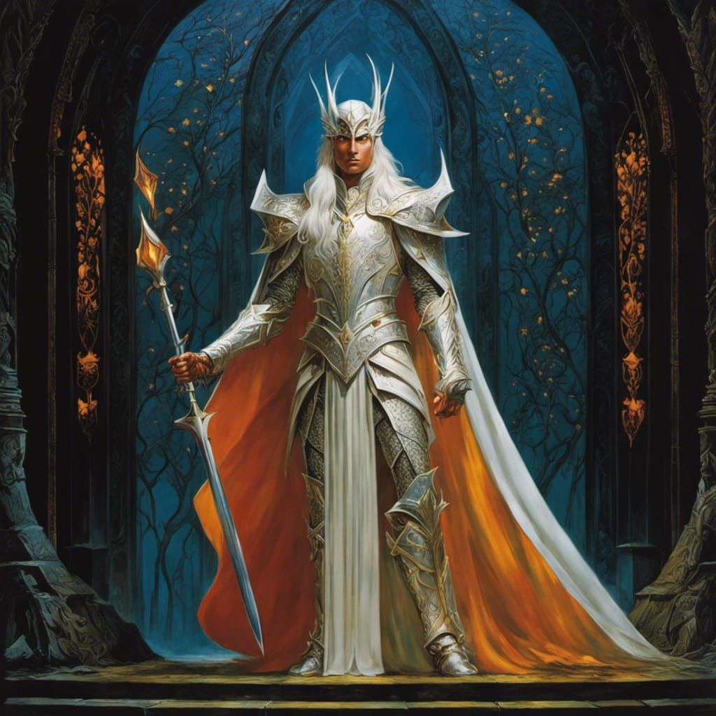 Sauron in White Armor, Elvish Style