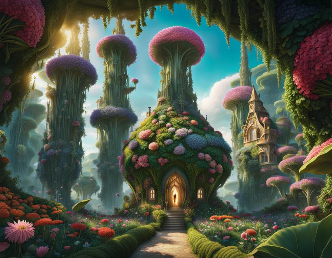 Magical Fairy Tale Plant Universe in Photorealism