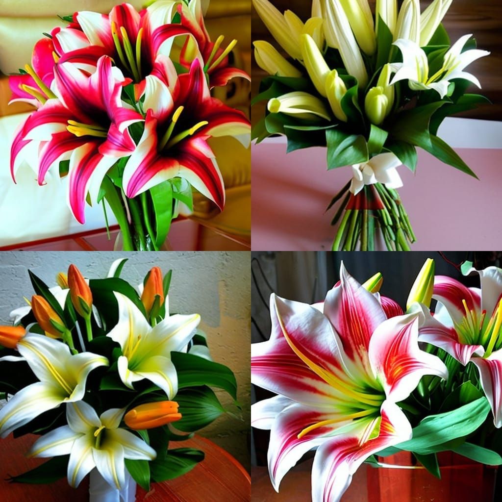 Elegant Lily Bouquet: Timeless Beauty