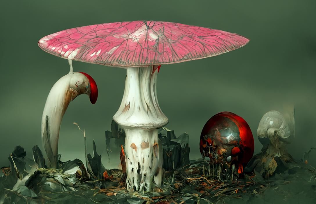 #modifiermonday Liminal Spaces and the surreal: Red mushrooms of Ichor and Viscera 10