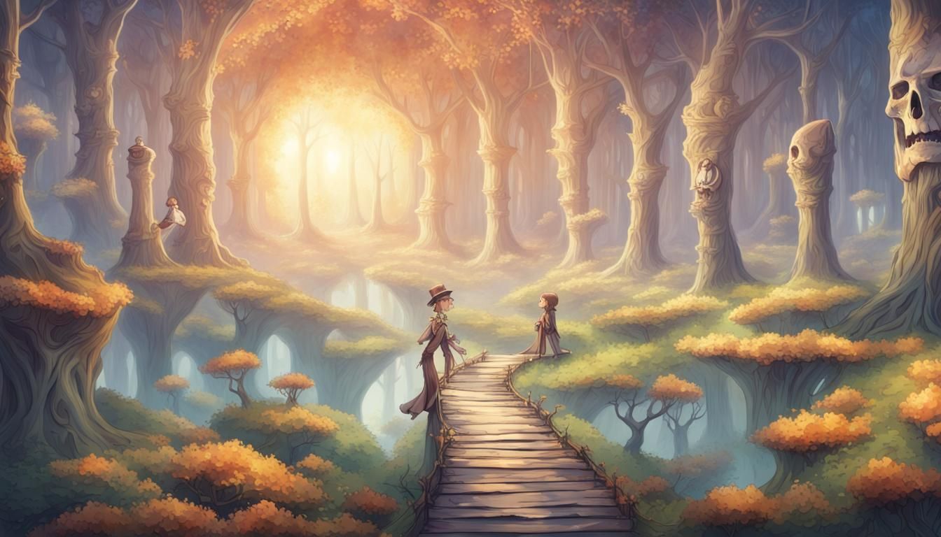 Surreal Smile Bridges Worlds of Life and Death