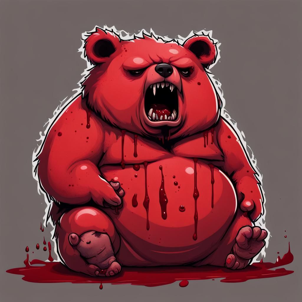 Disturbing Chibi Imp Bear of Violence