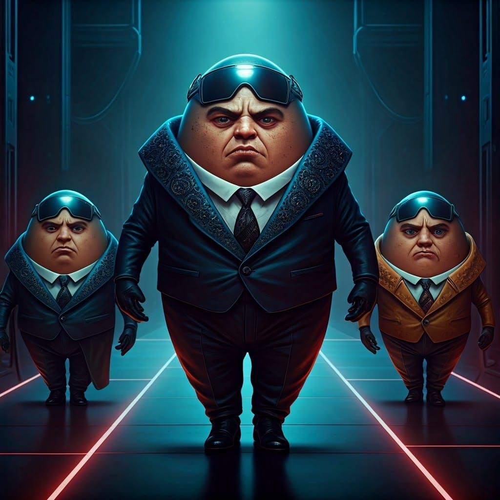 Eggs in Futuristic Haute Couture Strut Down Neon-Lit Catwalk