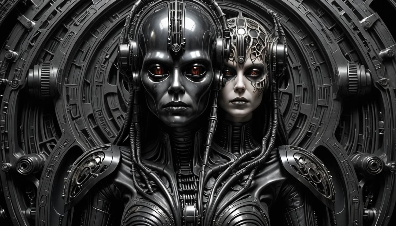 Star Wars Reimagined in Giger's Biomechanical Style