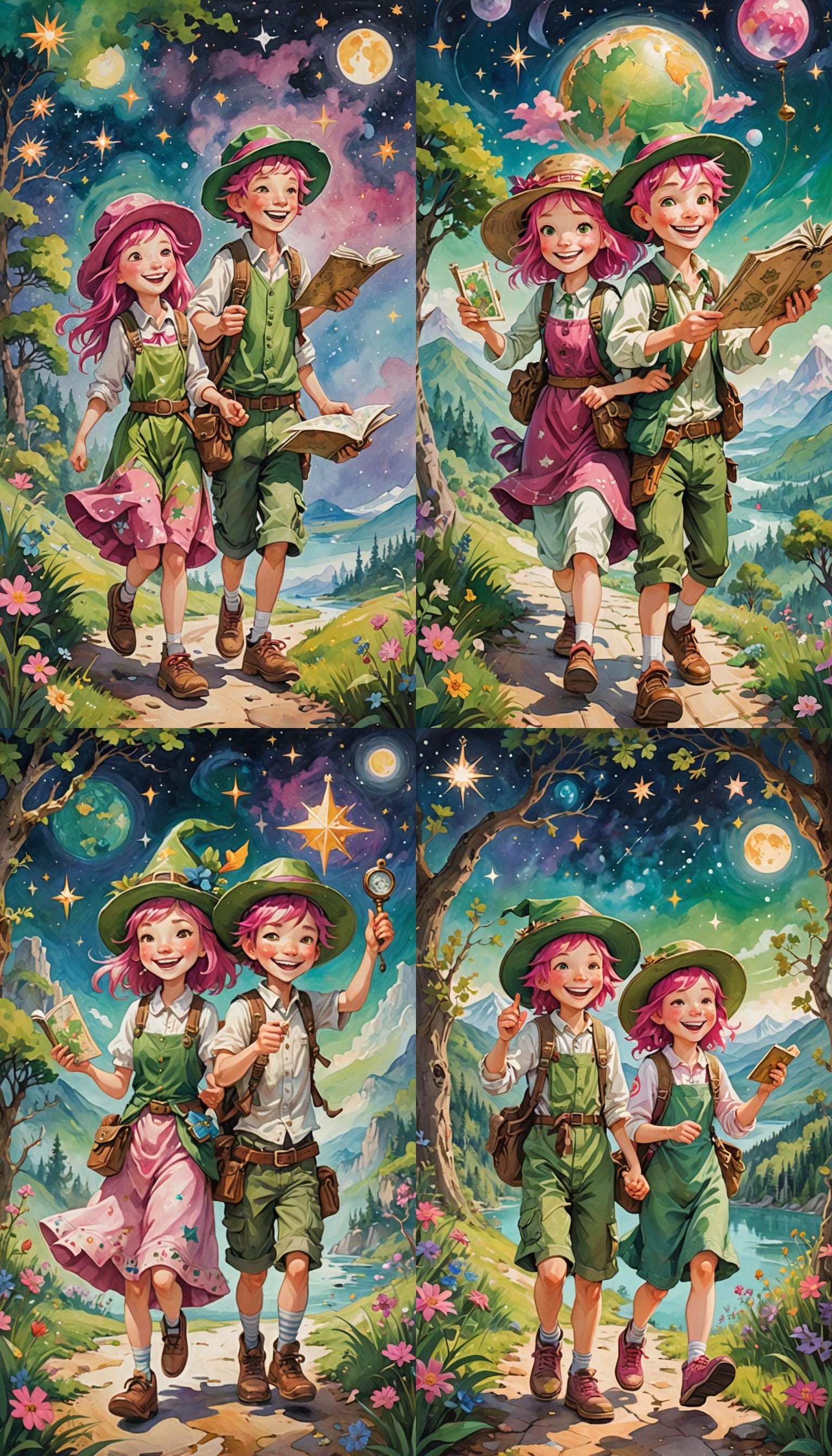 Siblings on an incredible adventure together.