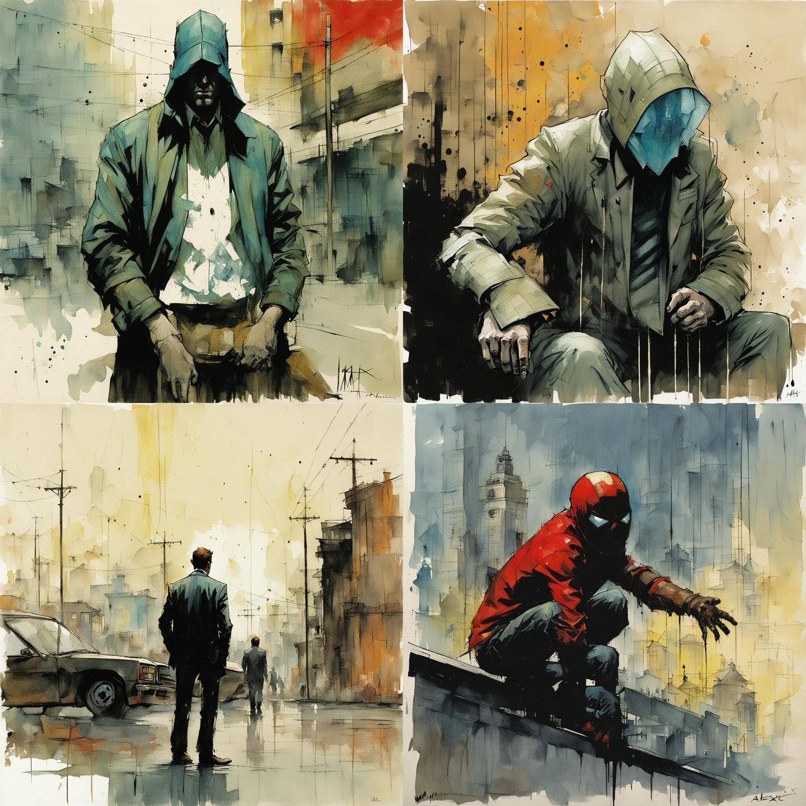 Superhero Portrait in Comic Book Style