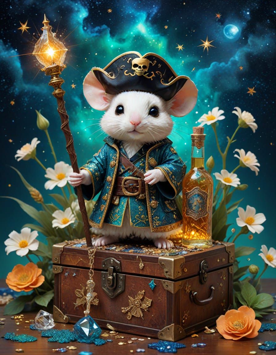 Mousy the pirate wizard.