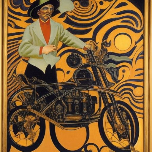 The Devil Thumbs a Ride: Surrealist Matte Art