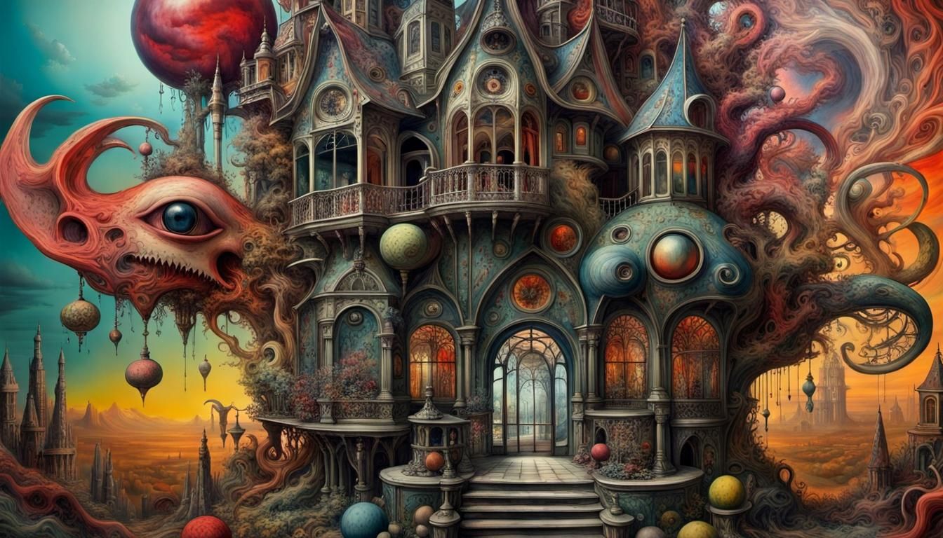 Surreal House of Ideas in Gothic Colors