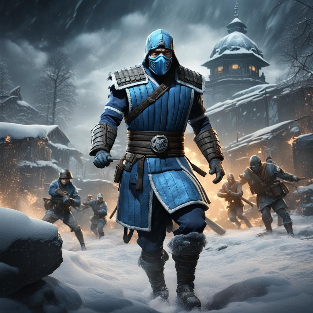 Sub-Zero Battles German Soldiers: Fantasy Concept Art
