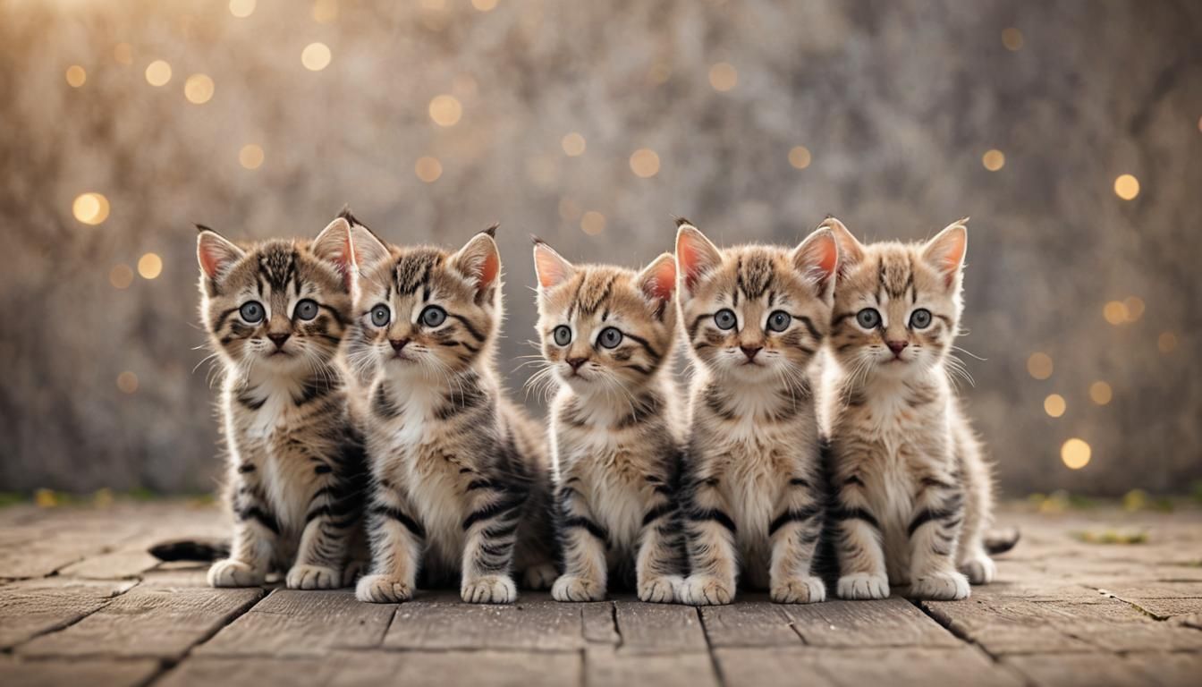 Kittens Captured with Professional Photography Techniques