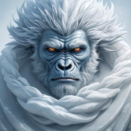 Mysterious Ape-like Creature Frozen in Ice Block
