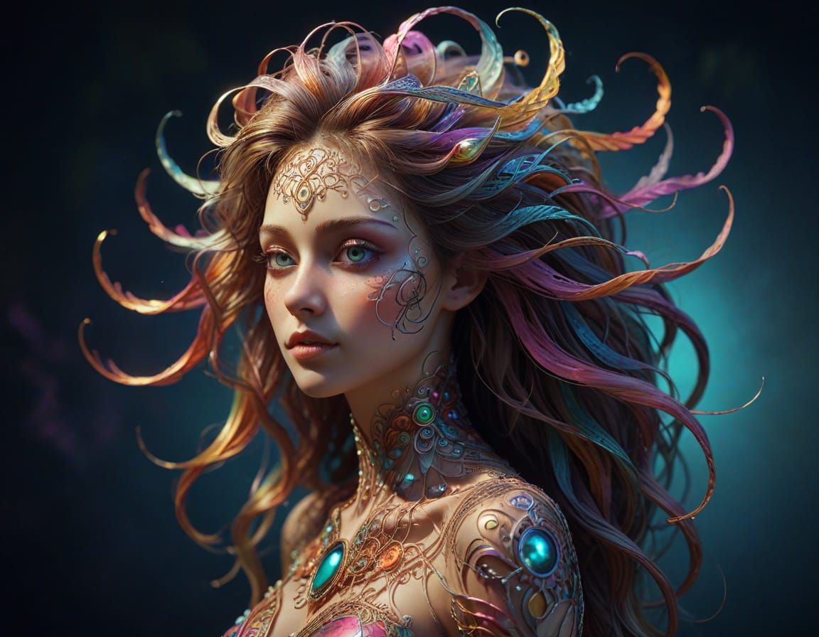 Whimsical Dream Creature in Vibrant, Ultra-Realistic Style