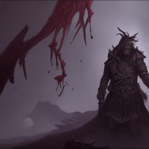 Wounded Monster Concept Art in 8K Resolution