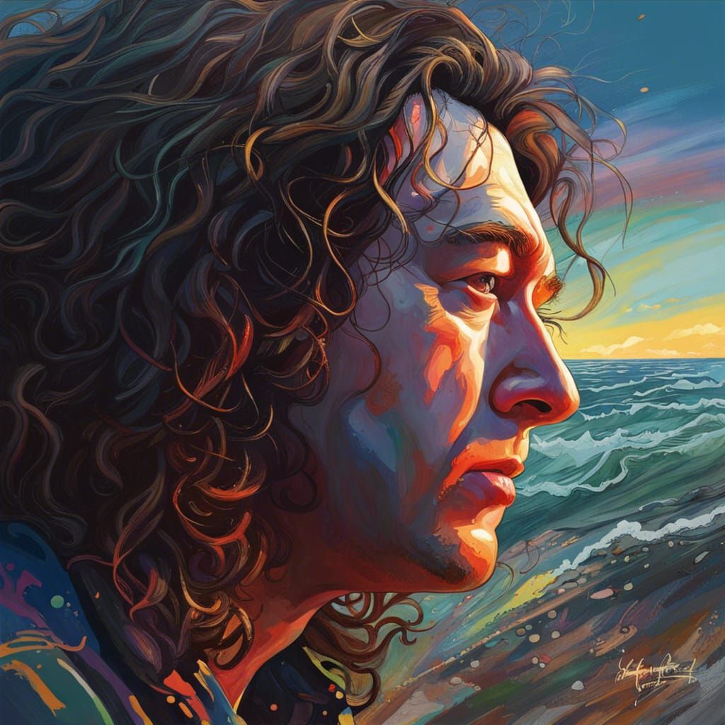 Hyperrealistic Musician Seeks Ocean Inspiration