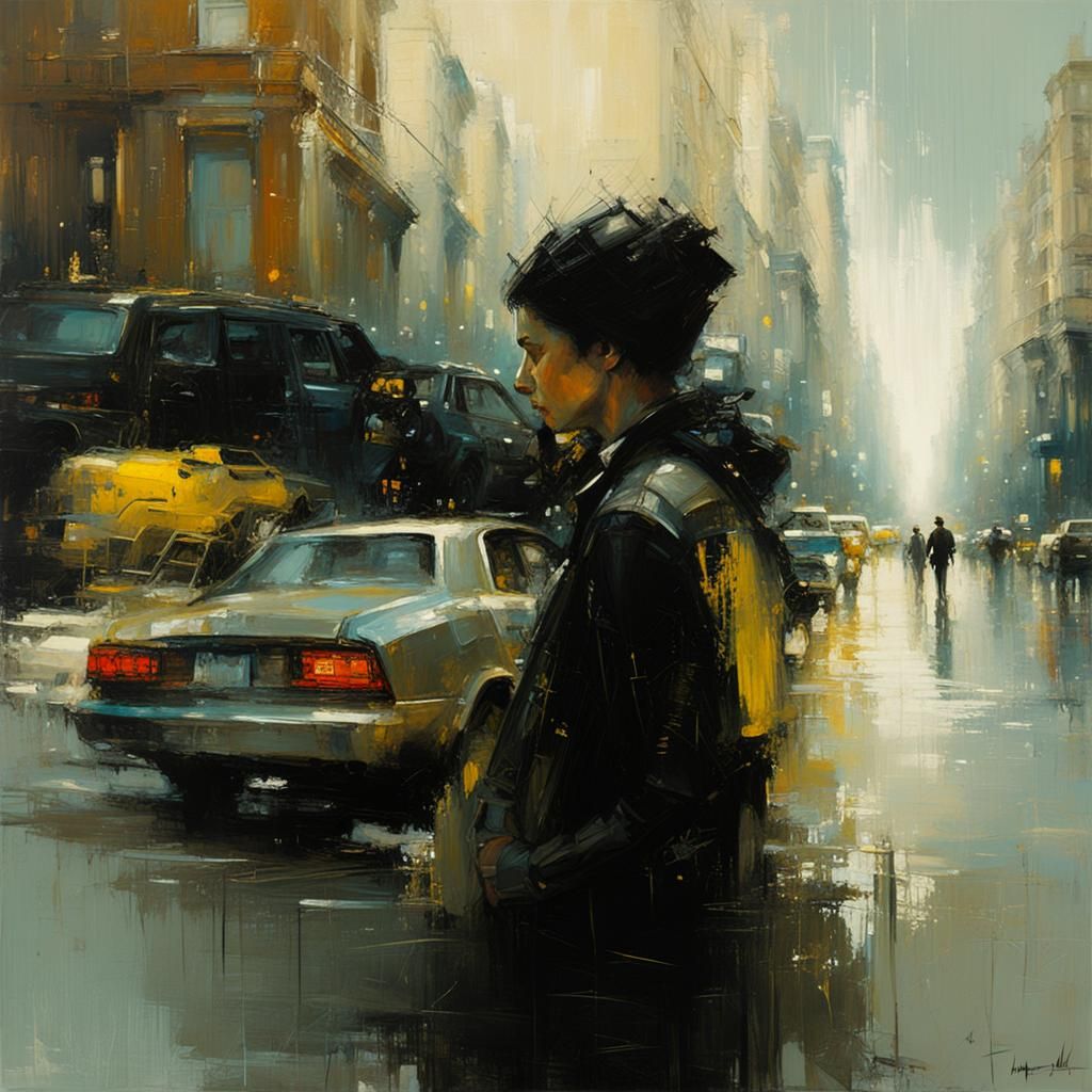 Detailed Abstract Art in Complementary Colors