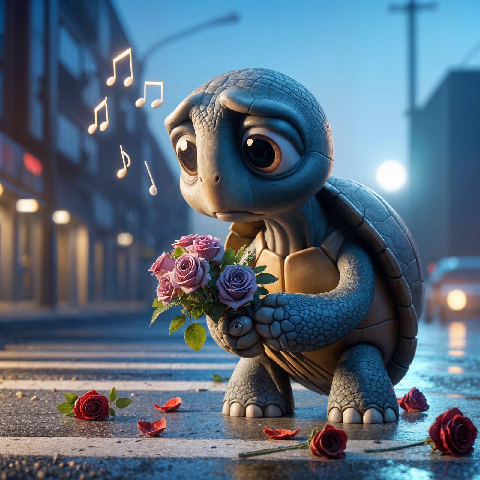 CGI Turtle Serenade at Twilight