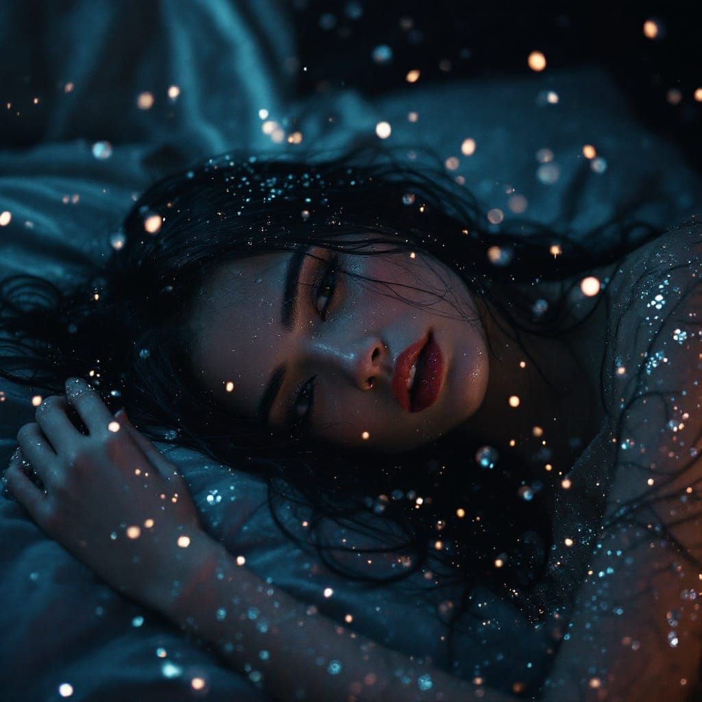 Cinematic 35mm Film Still of Epic Nighttime Scene