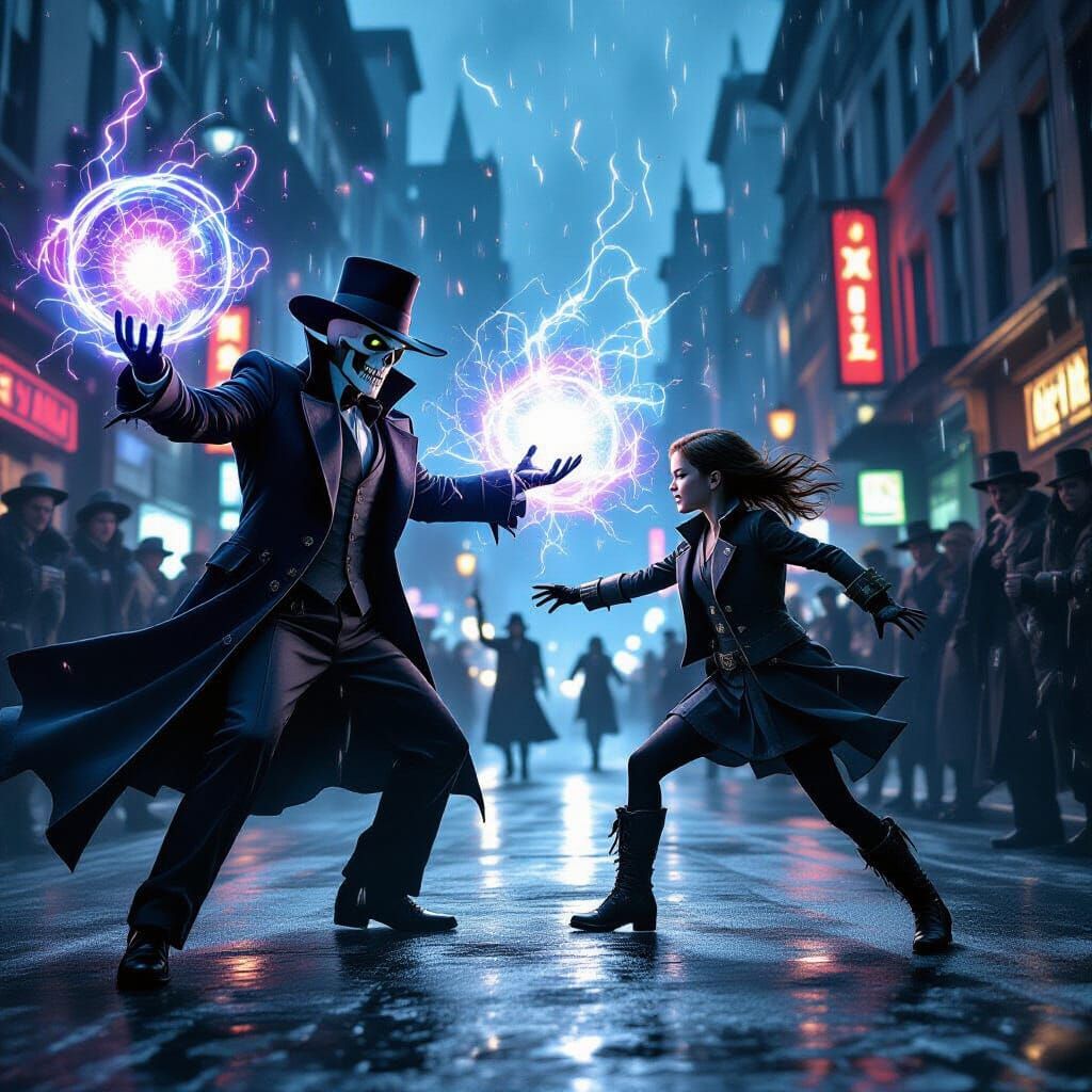 Skulduggery & Stephanie Battle Villains in Dynamic City Figh...