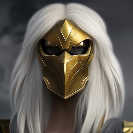 Fantasy Frost Armor Portrait in Concept Art Style