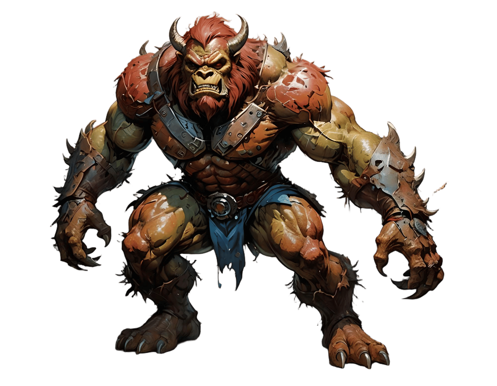 Detailed Beast-Man Portrait in Fantasy Art Style