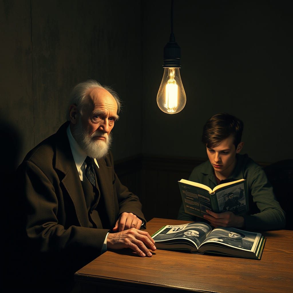 Sinister Old Man Confronts WWII History