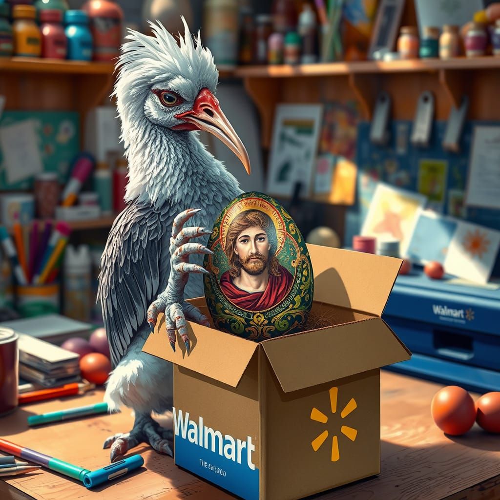 Surreal Easter Egg Art Created by Whimsical Dodo Fido in Pop...