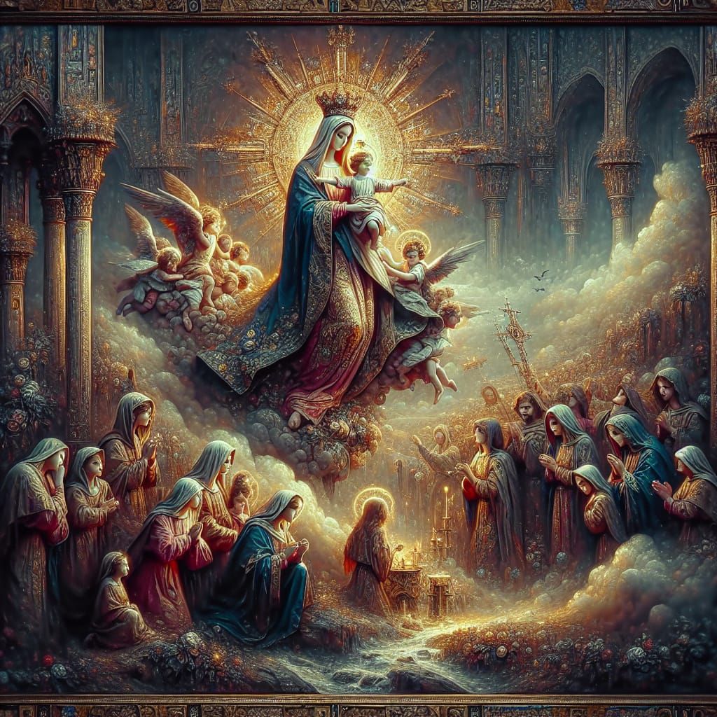 Holy Mary, Queen of Families: Fantasy Concept Art