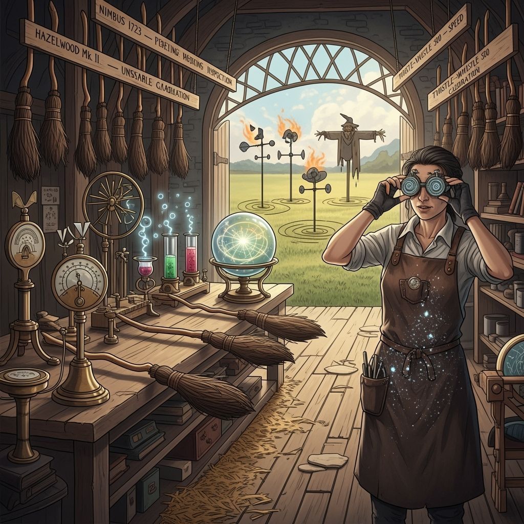 Witch's broom tester getting ready for another day